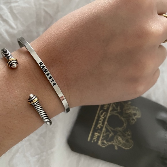 Jewelry - Namaste Silver Bracelet Miami Boutique